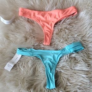 Boutine Thong Bikini Bottoms - 2 pairs, M